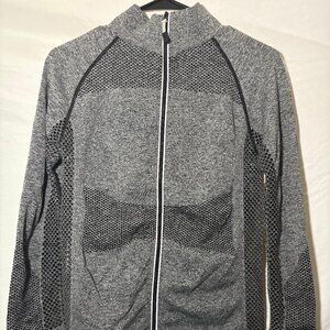 GRAY BEBE ATHLETIC JACKET